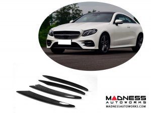 Mercedes-Benz E-Class E43 AMG Sport Front Bumper Vents Carbon Trim - Carbon Fiber Mercedes-Benz E-Class E43 AMG Sport Front Bumper Vents Carbon Trim - Carbon Fiber